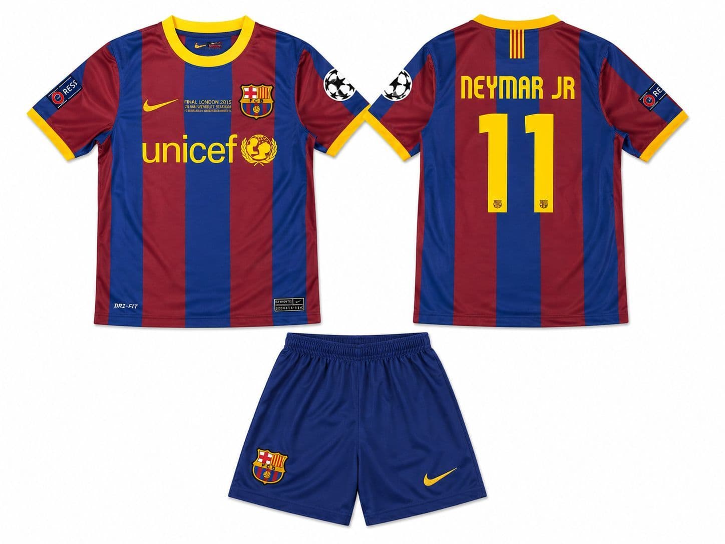 FC Barcelona Neymar nr11 — 2015 home Prednja i stražnja strana