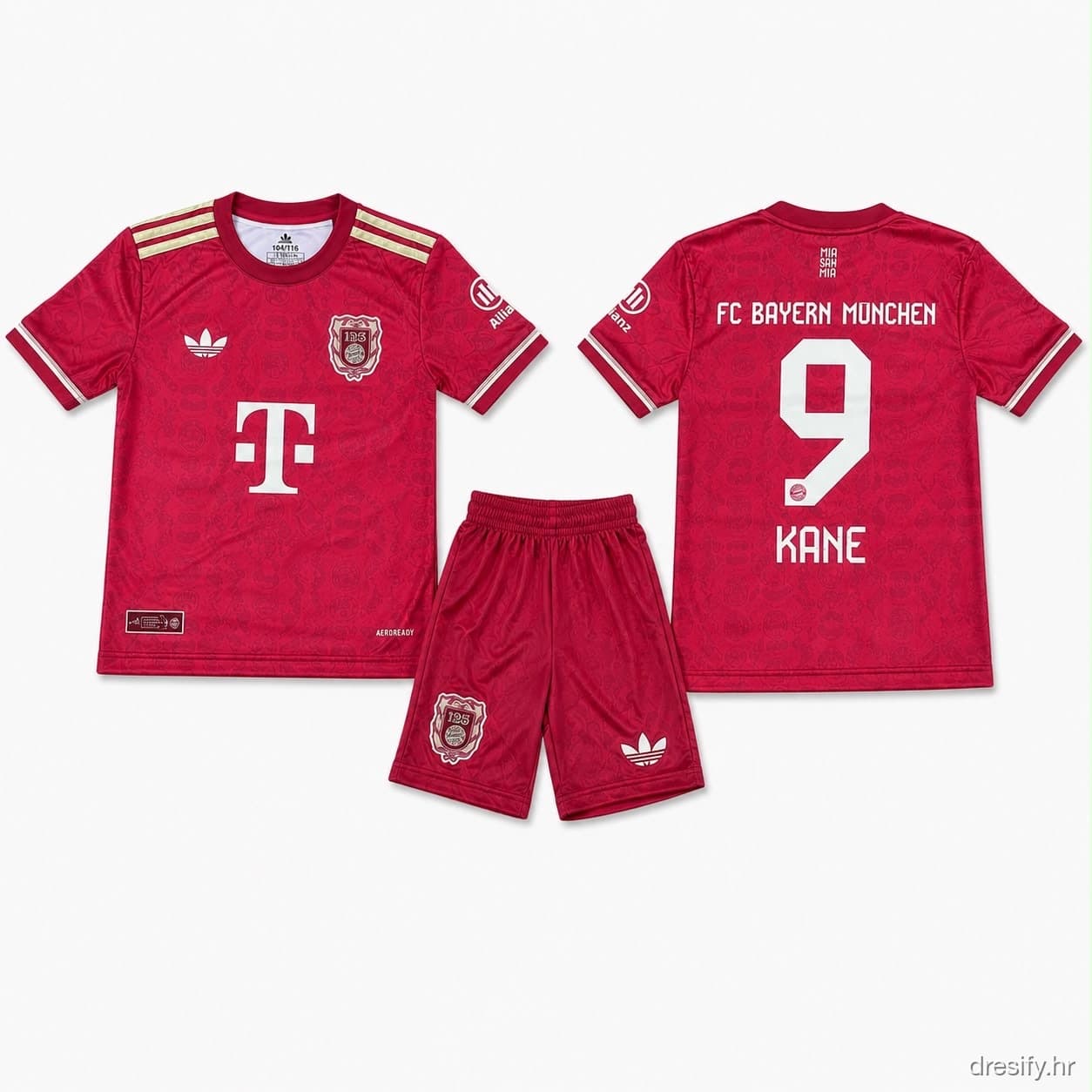 Bayern München Kane nr9 — crveni Prednja i stražnja strana