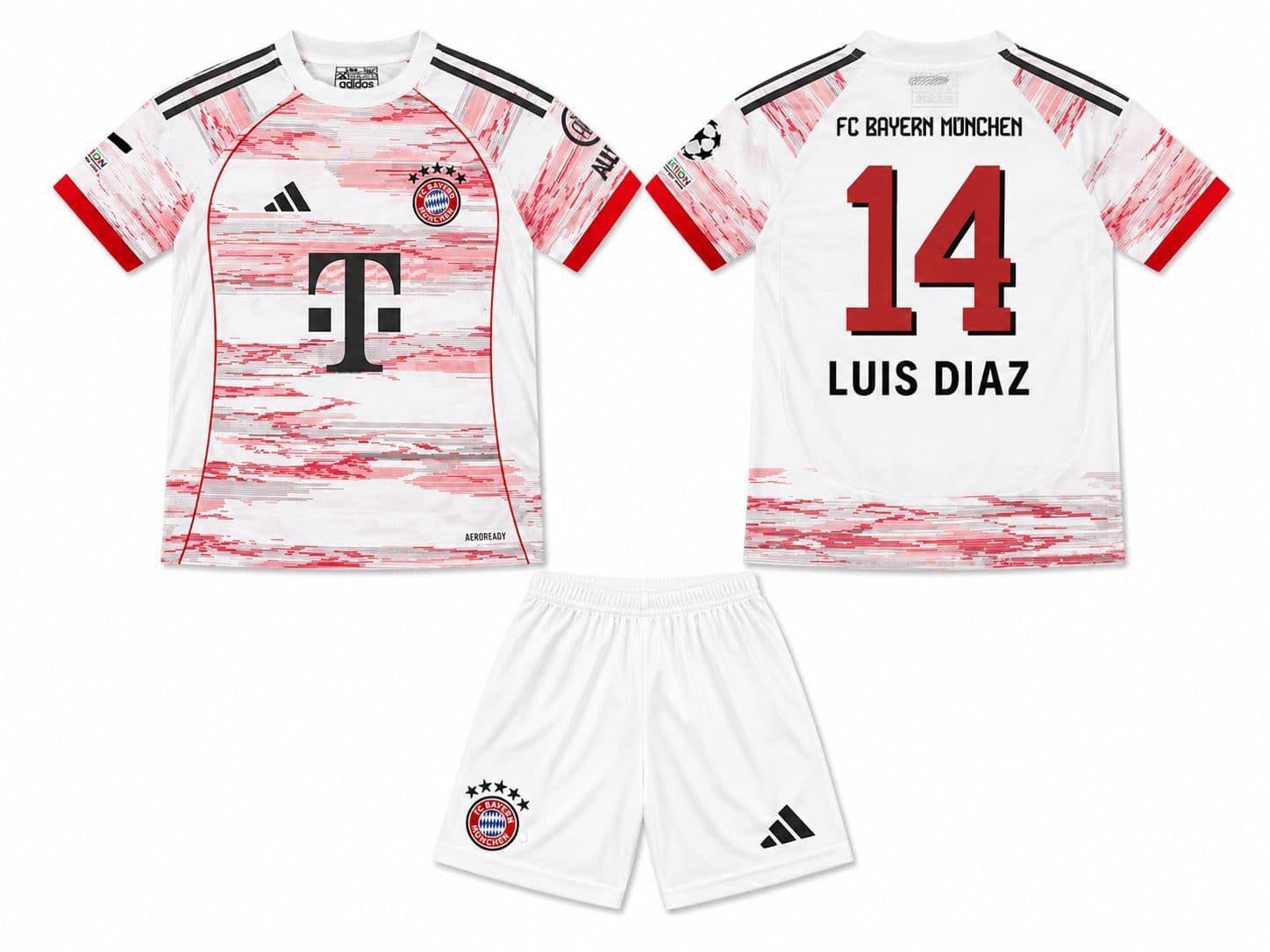 Bayern München Luis Díaz Prednja i stražnja strana