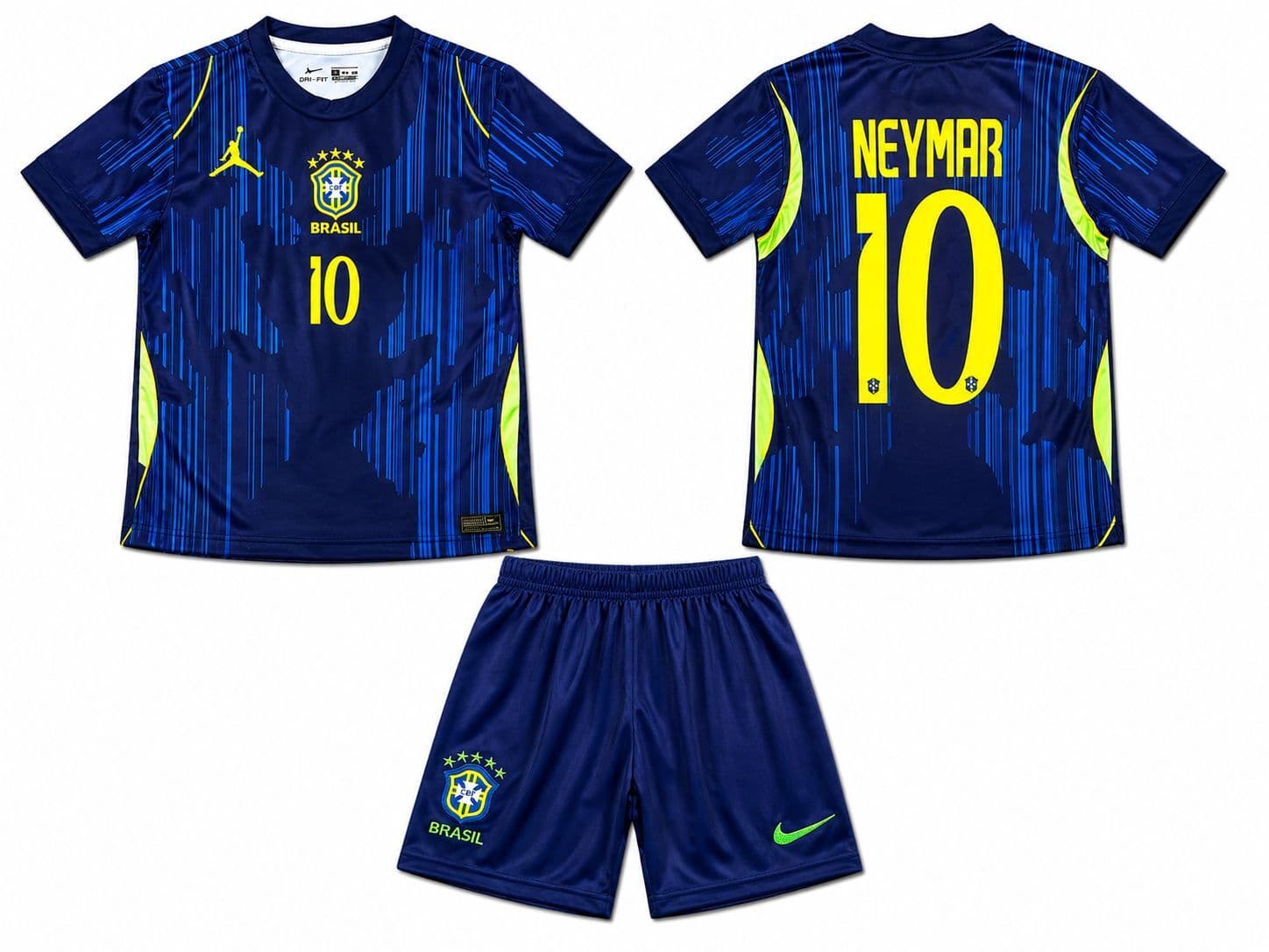 Brazil Neymar nr10 — plavi Prednja i stražnja strana