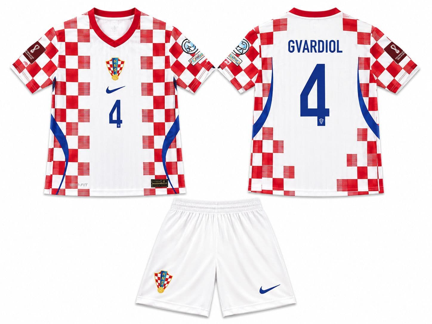 Hrvatska Gvardiol nr4 — 2026 Prednja i stražnja strana