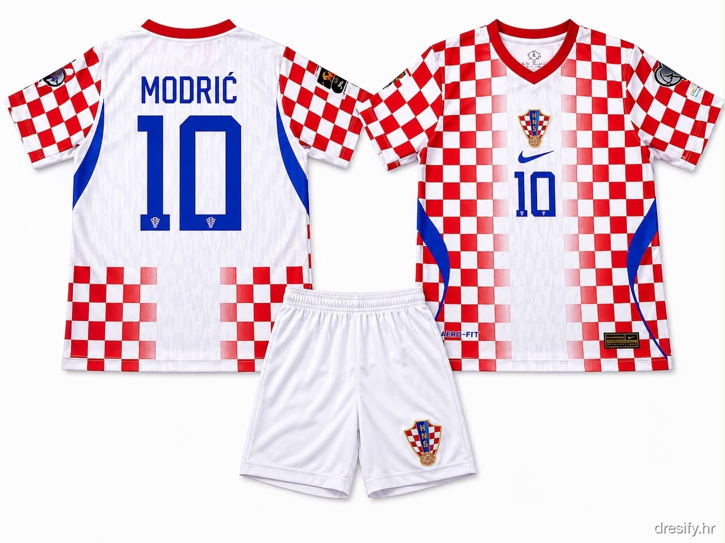 Hrvatska Modrić nr10 — 2026 Prednja i stražnja strana