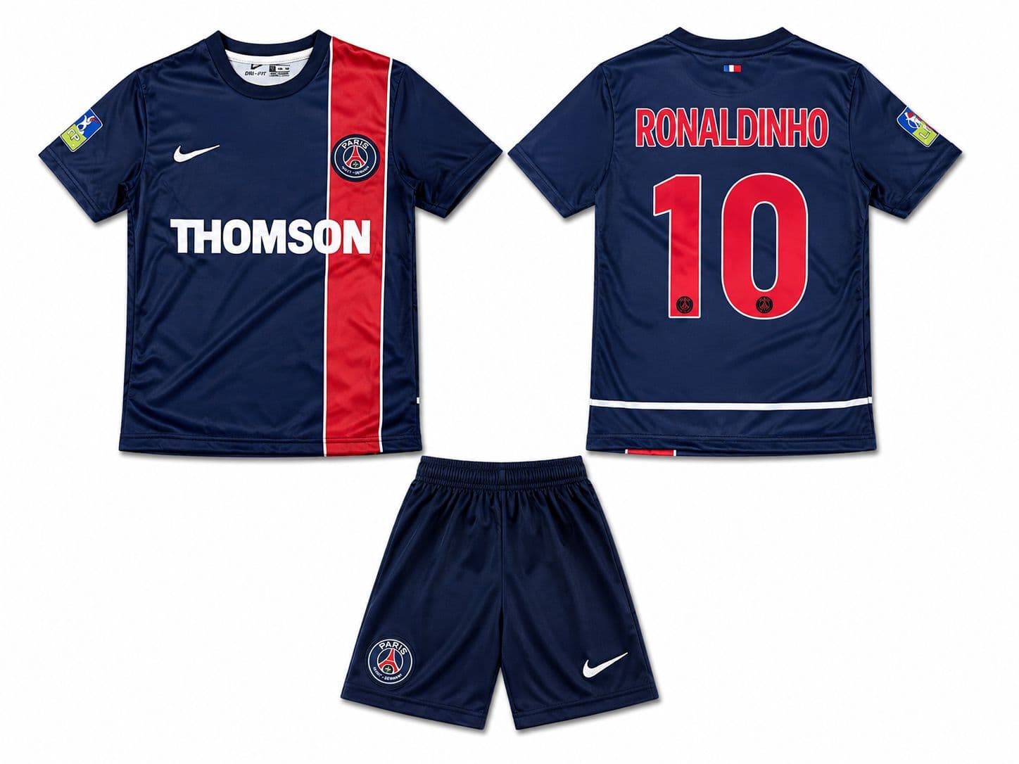 PSG Ronaldinho nr10 — retro Prednja i stražnja strana