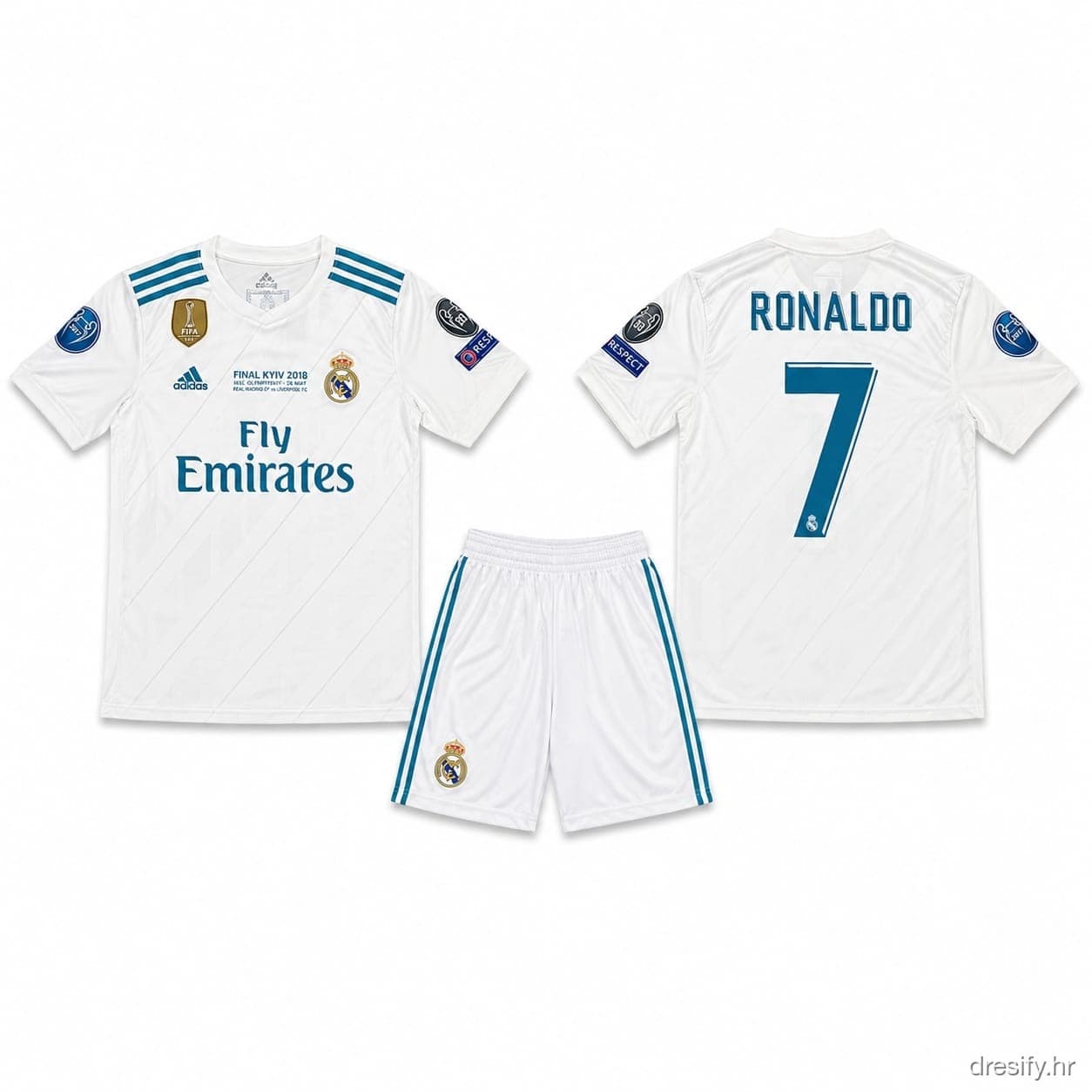 Real Madrid Ronaldo nr7 — 2018 Prednja i stražnja strana