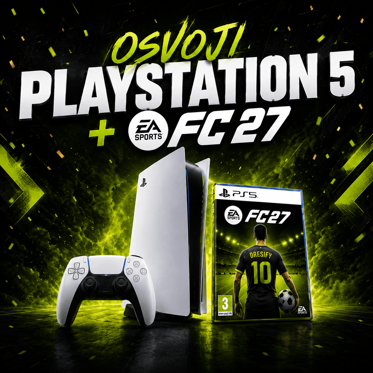 PlayStation 5 i EA SPORTS FC 27 s Dresify dresom