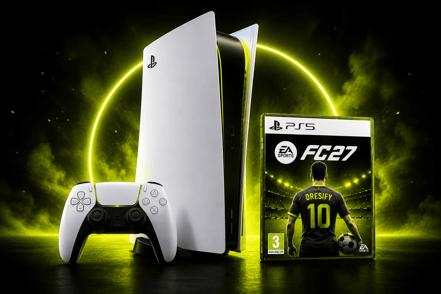 PlayStation 5 i EA SPORTS FC 27 s Dresify dresom
