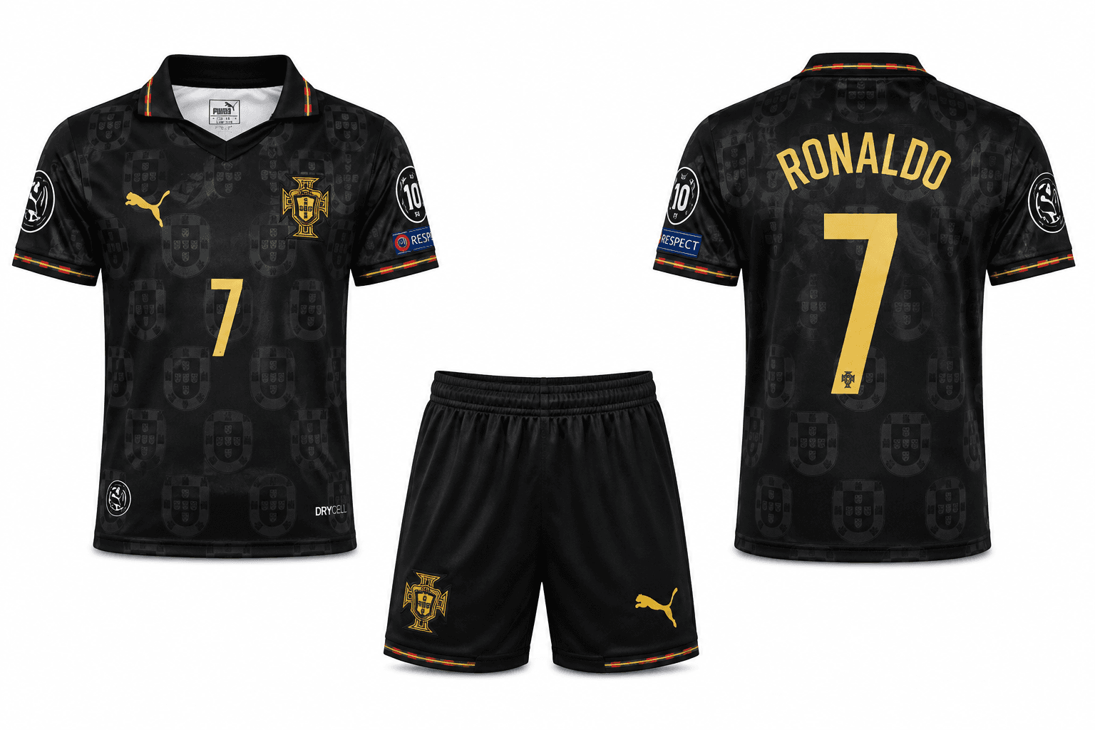 Portugal Ronaldo nr7 — crni 2026 SE Portugal Ronaldo nr7 — crni 2026 SE