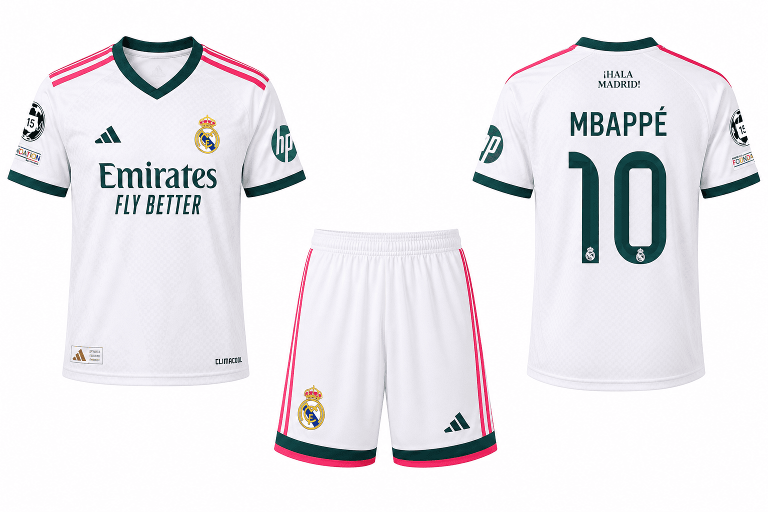 Real Madrid Mbappé nr10 — bijeli 2026/27 Real Madrid Mbappé nr10 — bijeli 2026/27