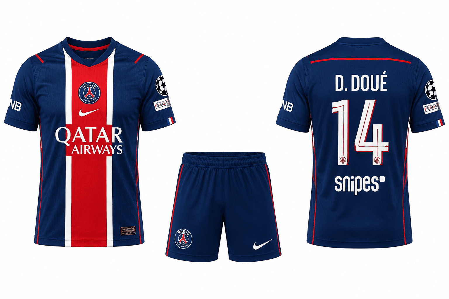 Paris Saint-Germain Doué nr14 —Novi domaći plavo-crveni 2026/27 Paris Saint-Germain Doué nr14 —Novi domaći plavo-crveni 2026/27