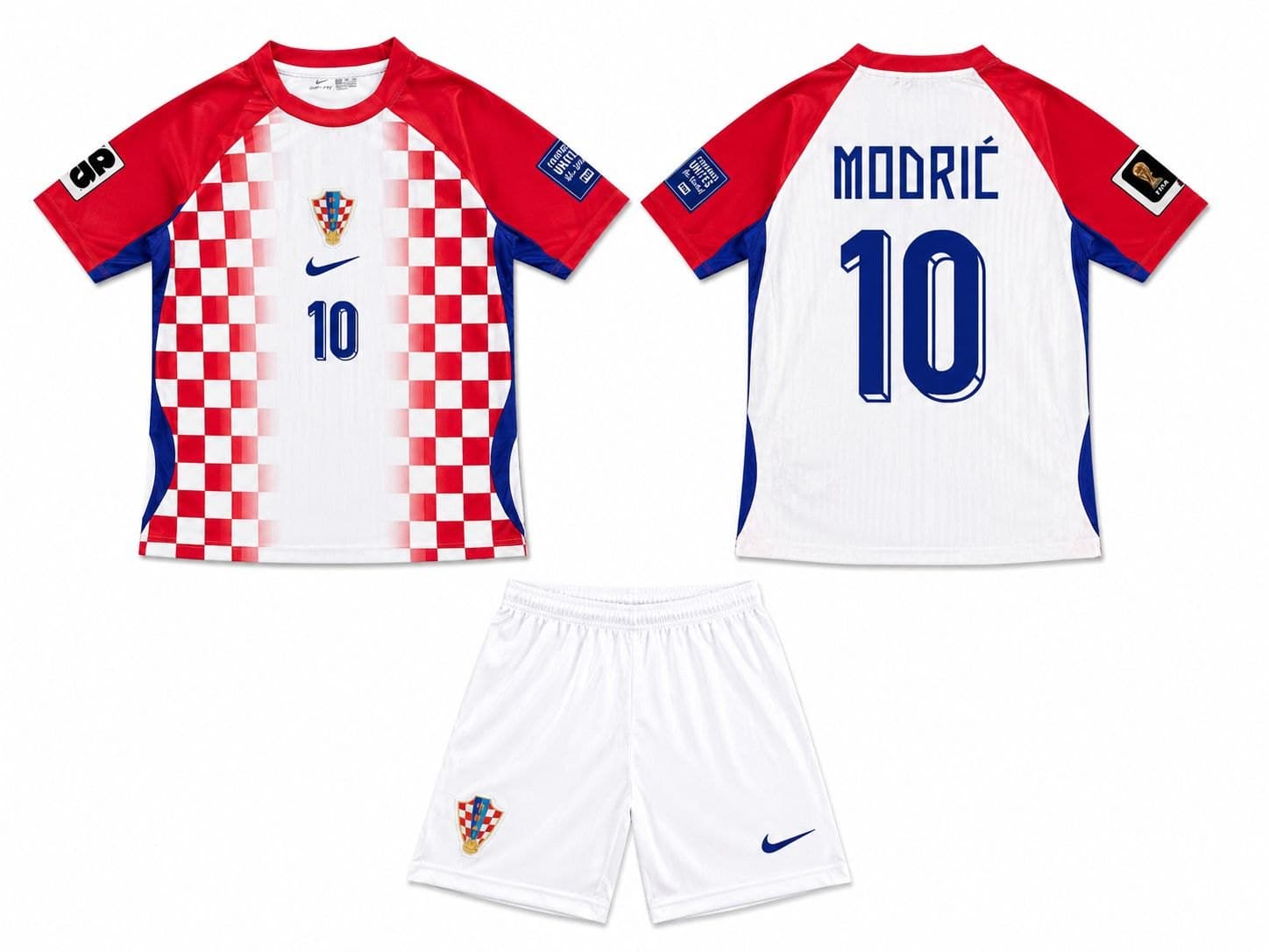 Hrvatska Modrić nr10 — crveni rukav 2026 Hrvatska Modrić nr10 — crveni rukav 2026