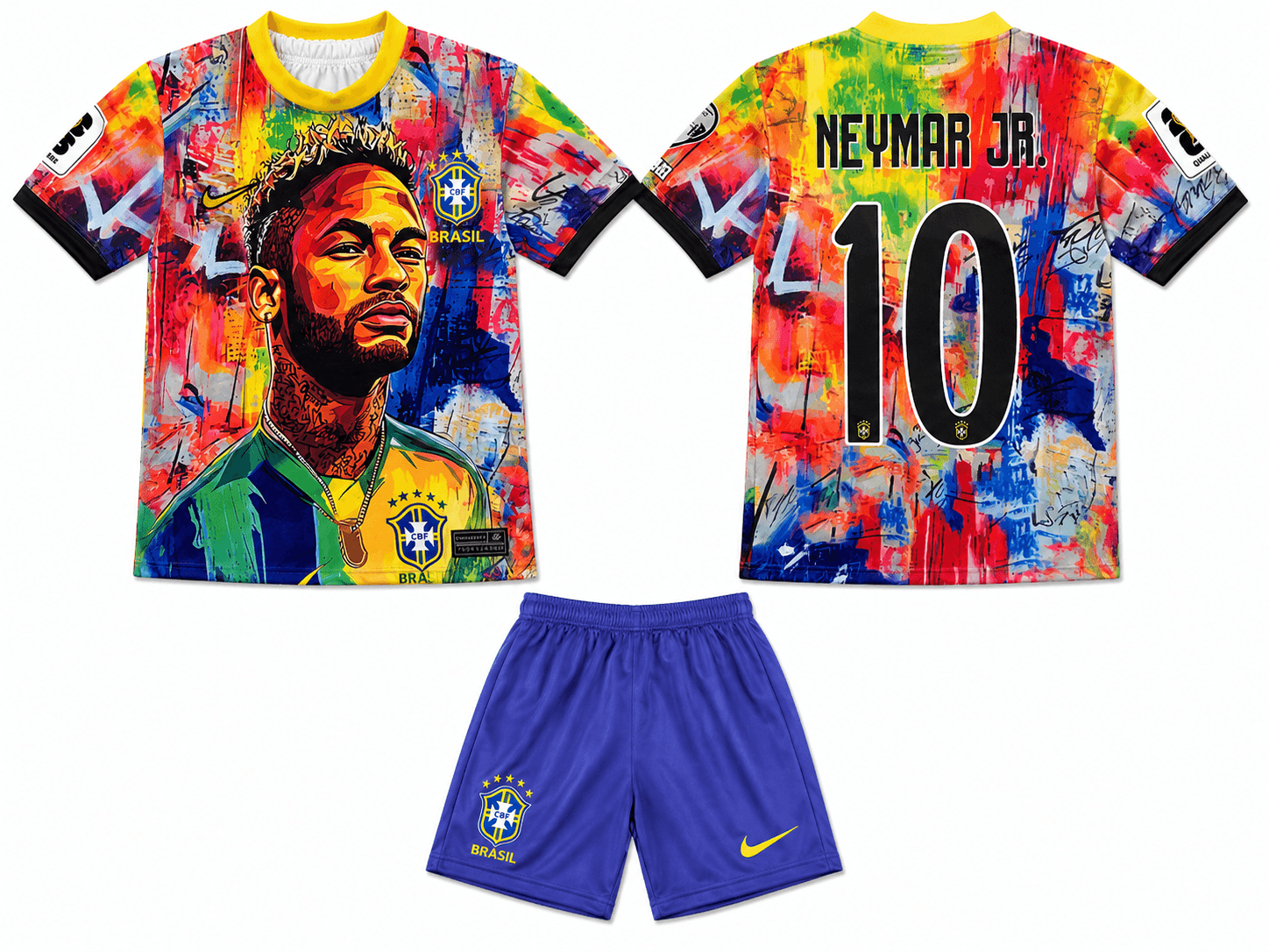 Brazil Neymar nr10 — grafiti art edicija Brazil Neymar nr10 — grafiti art edicija