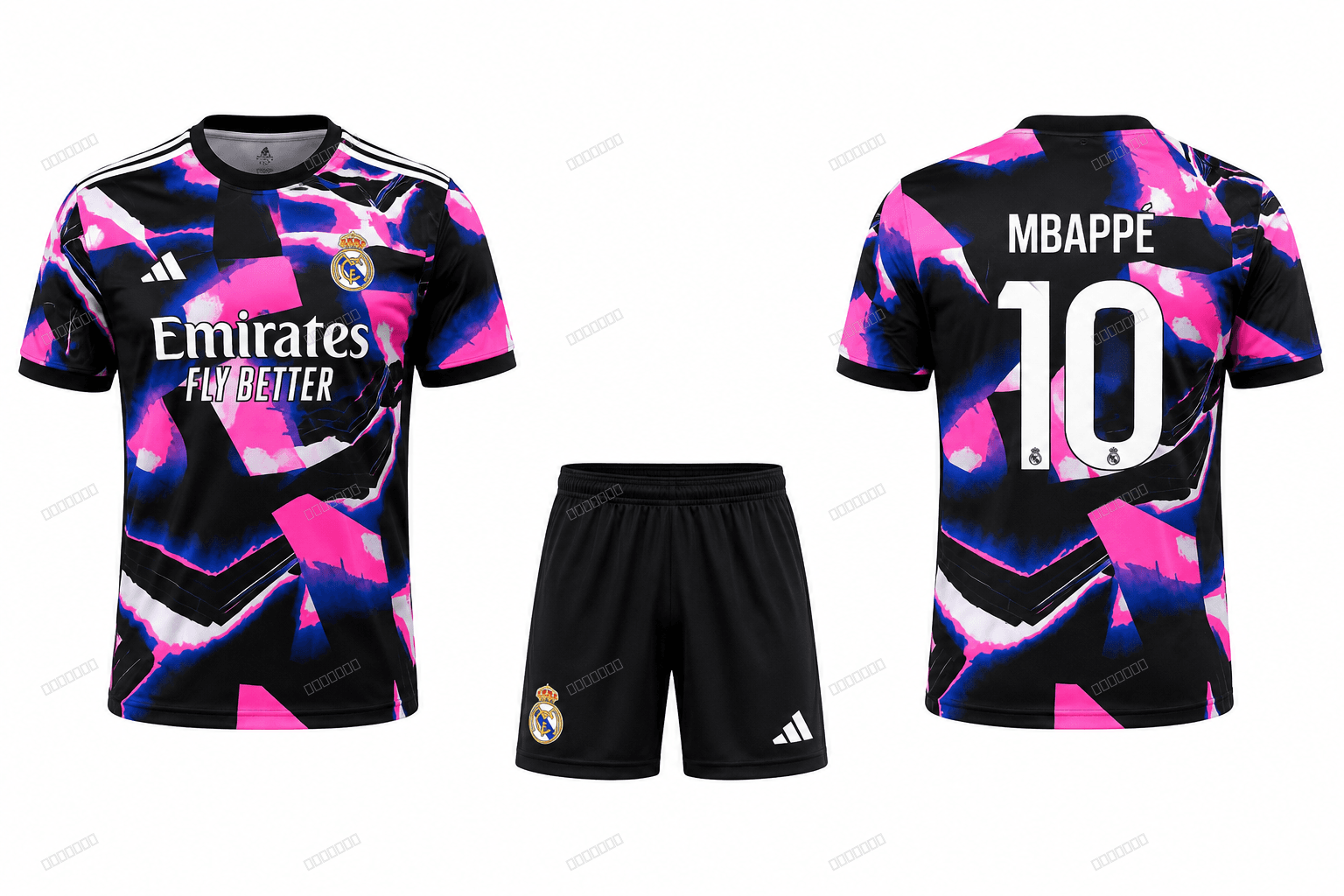 Real Madrid Mbappé nr10 — roza/plavi specijalno izdanje Real Madrid Mbappé nr10 — roza/plavi specijalno izdanje