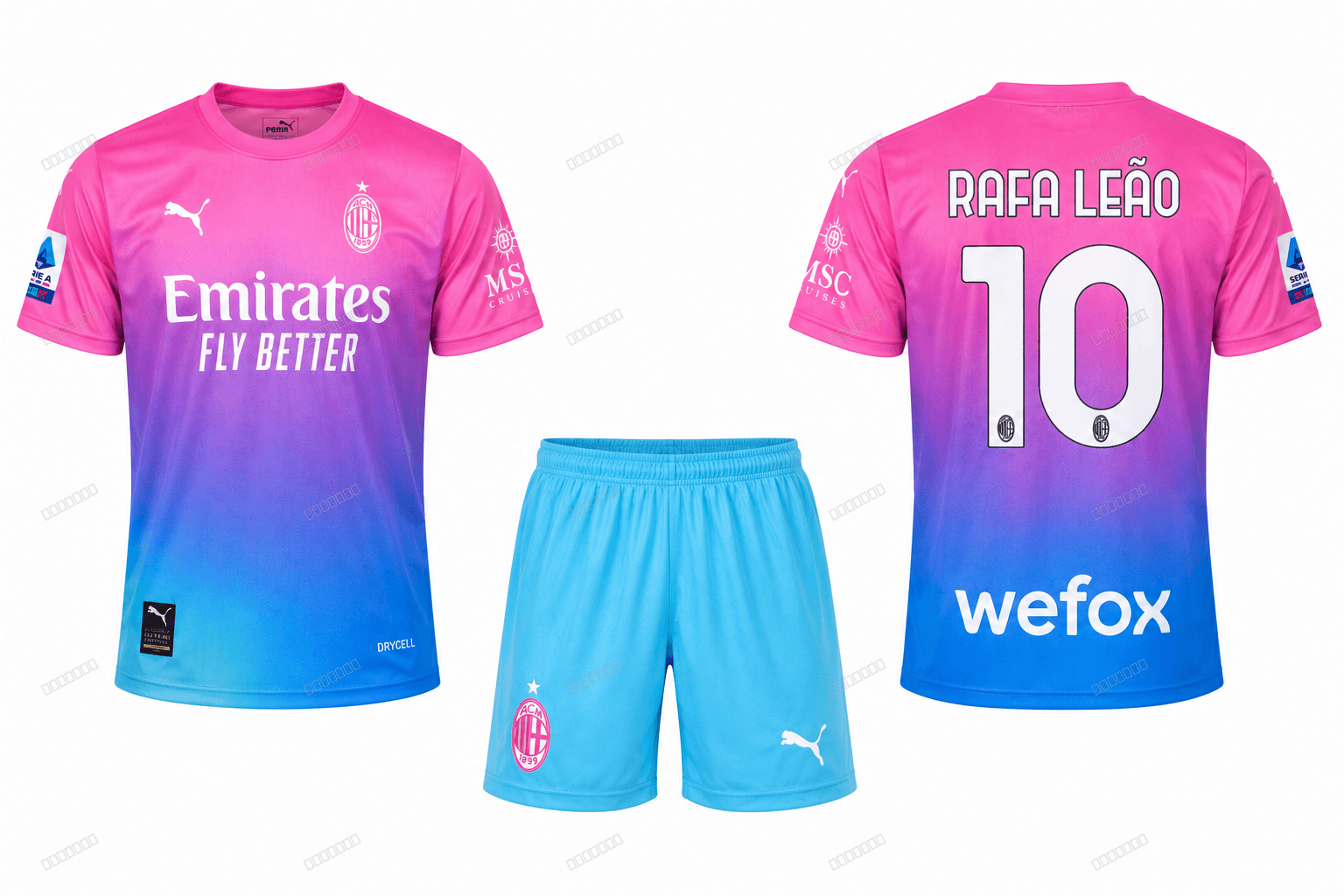 AC Milan Leão nr10 — roza/plavi gradient AC Milan Leão nr10 — roza/plavi gradient